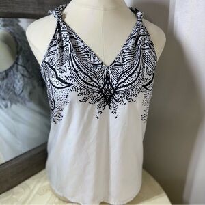 MISSLOOk black and White Sleeveless Tank Top